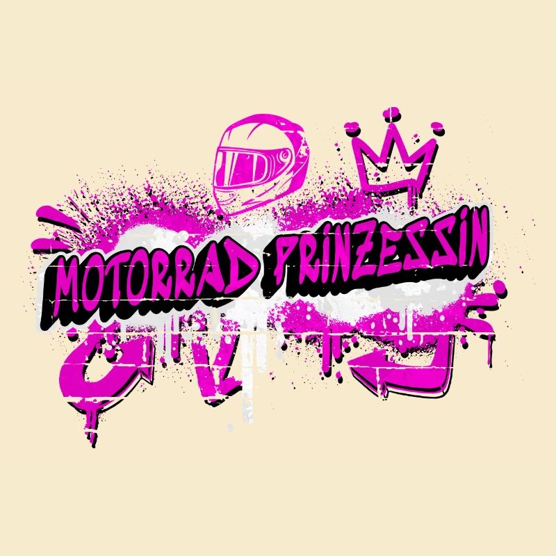 Moto Princesse Graffiti Design