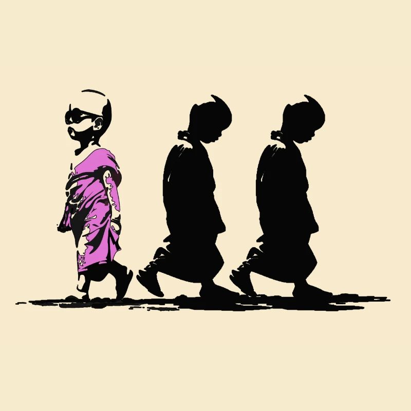 Neonpfad der Stille, sei anders