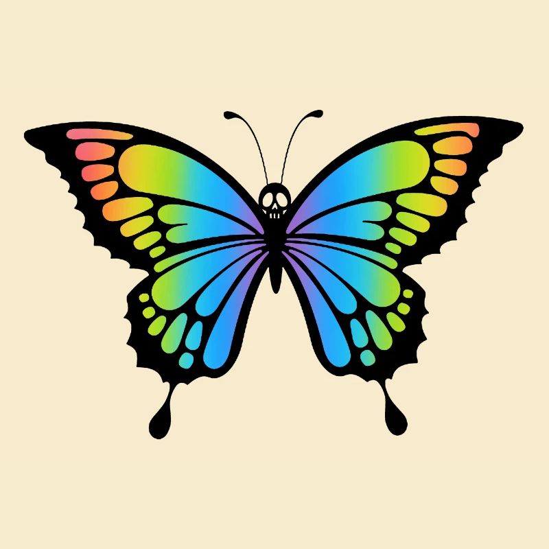 Butterfly skull