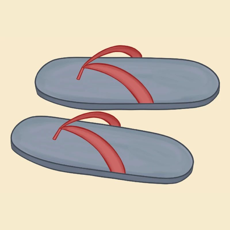 Conception de tongs de plage