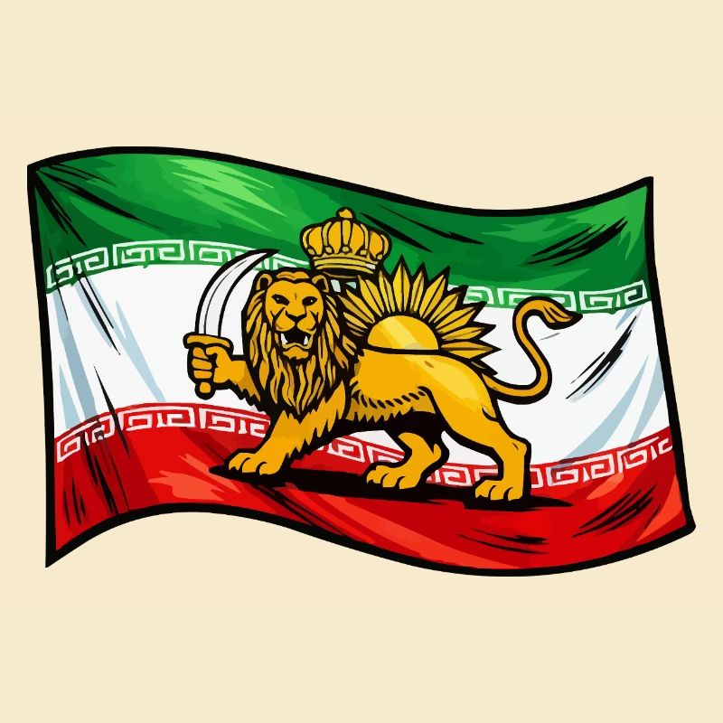 Drapeau de la Perse et de l’Iran