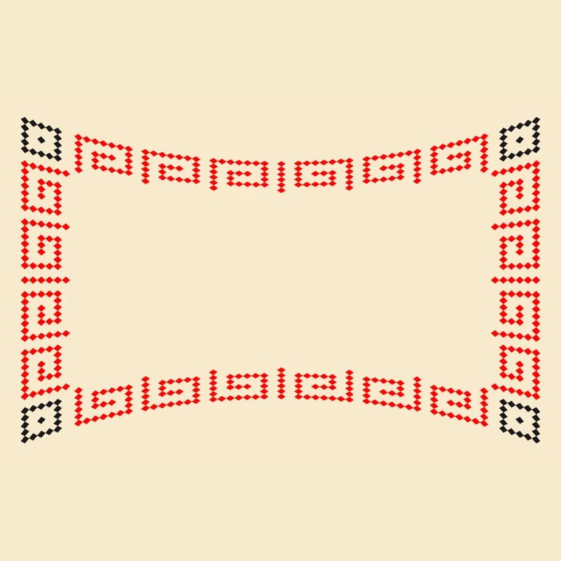 Frame pattern red