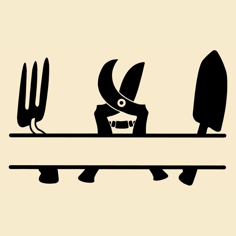 Gartengärtner Werkzeug Textbanner