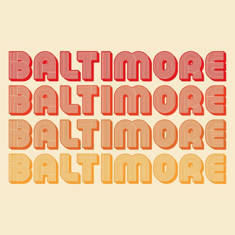Baltimore Neon Gradient Repeats