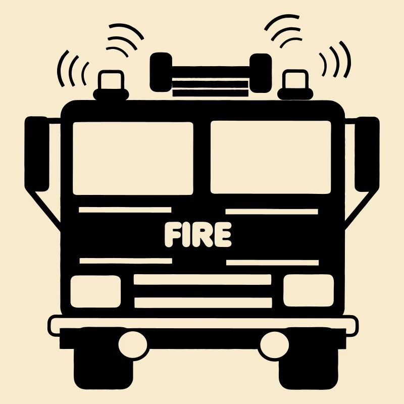 Fire truck front view