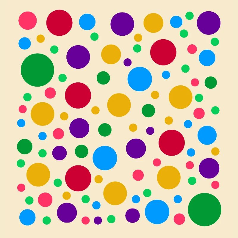 Buntes Polka Dot Muster – hell fleckig gepunktet