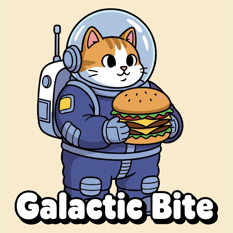 Galactic Cat Astronaut Burger
