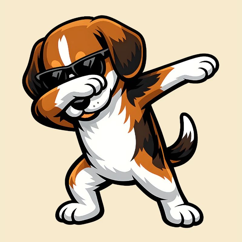 Dabbing Beagle