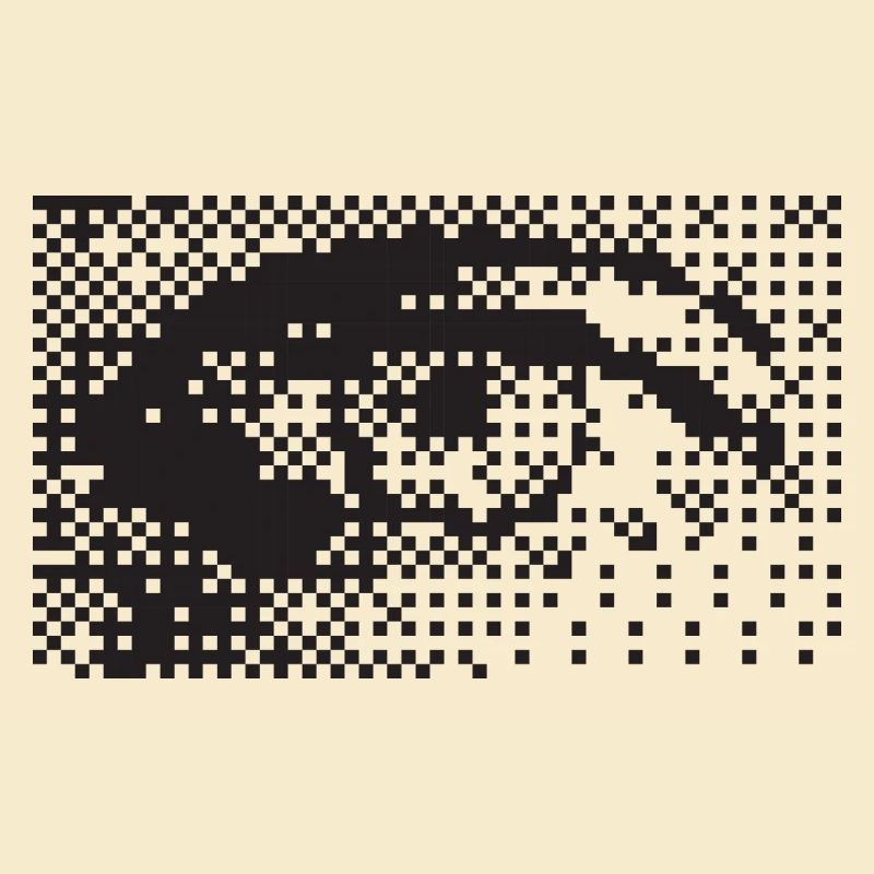 Mitternachts-Pixel-Augenmuster