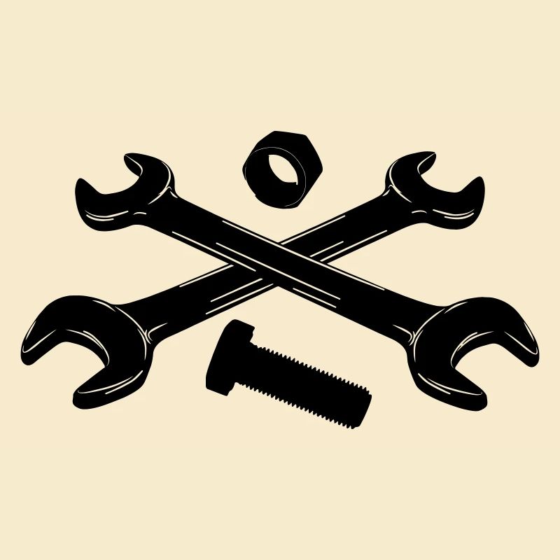 Tools wrenches nut and bolt