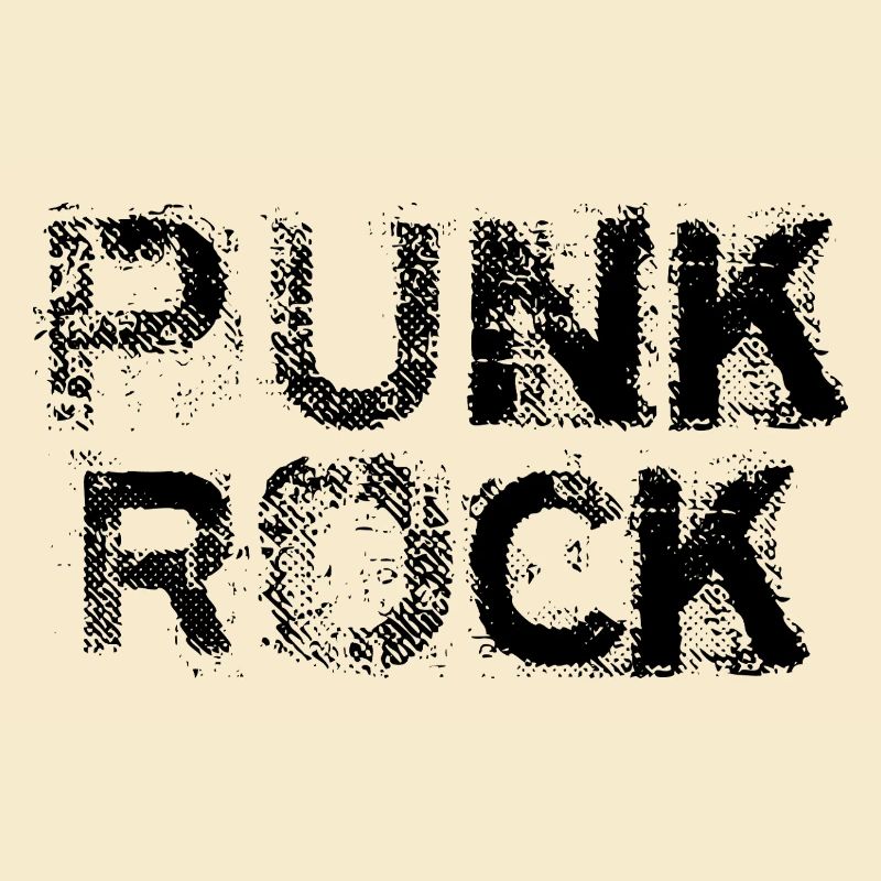 Punk Rock distressed bold logo
