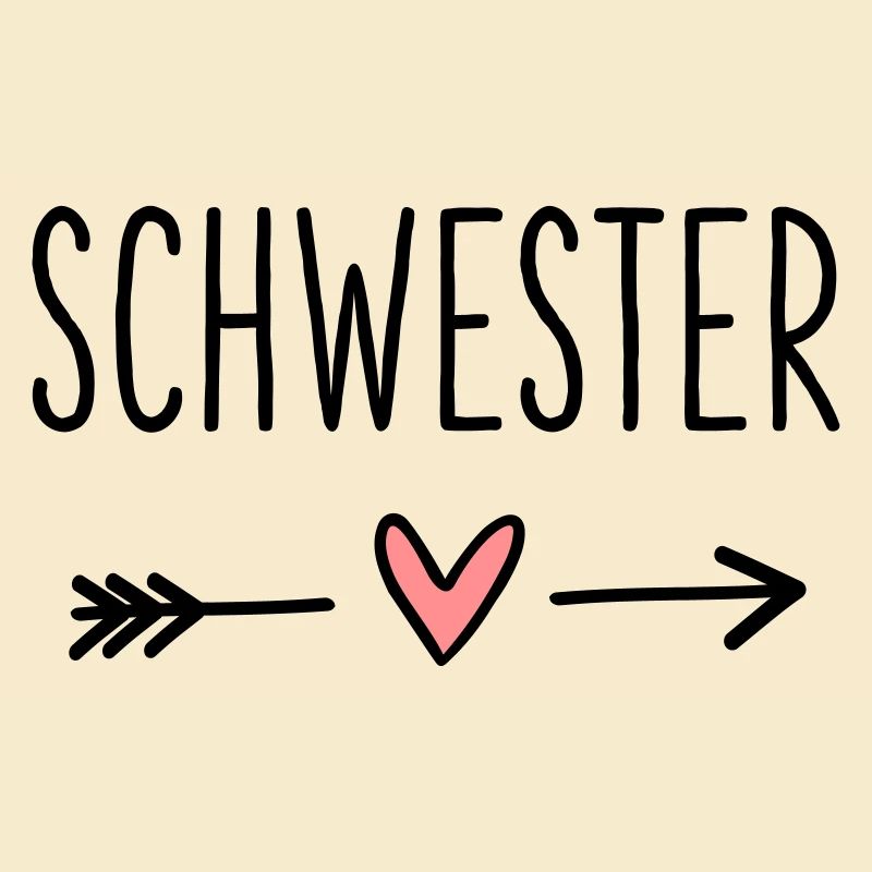Schwester Herz Pfeil Liebe Freundin Geschenk