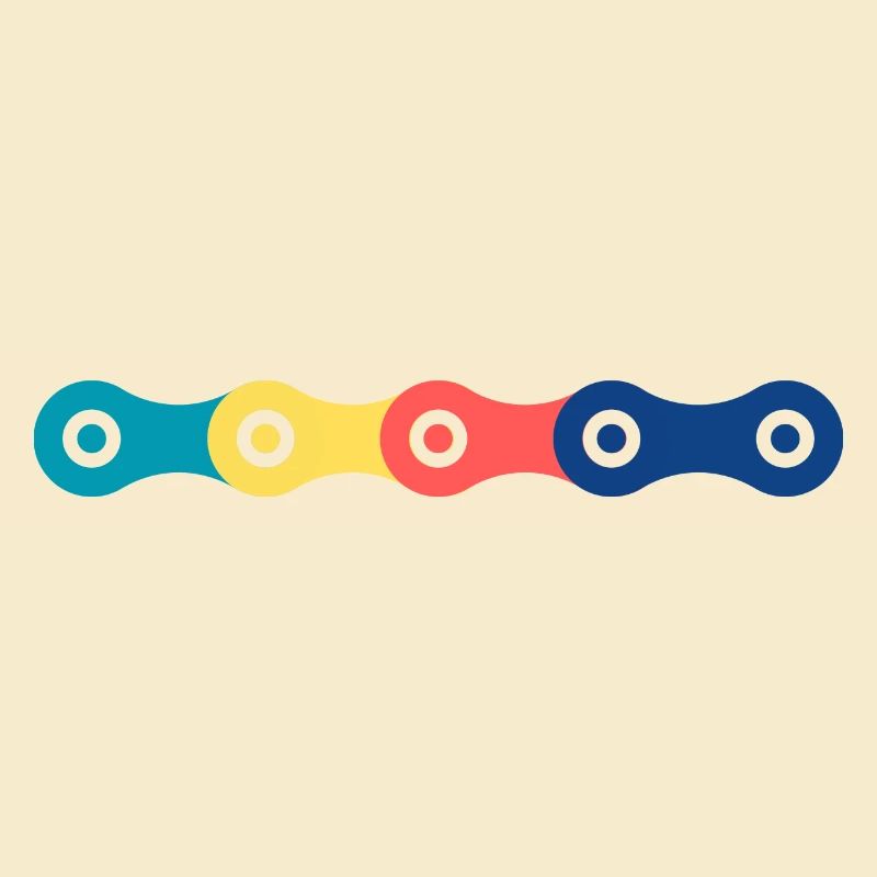 Chaines vélo colorée
