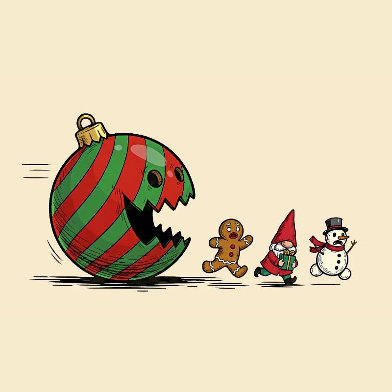 Verschlingende Weihnachtskugel Ornament