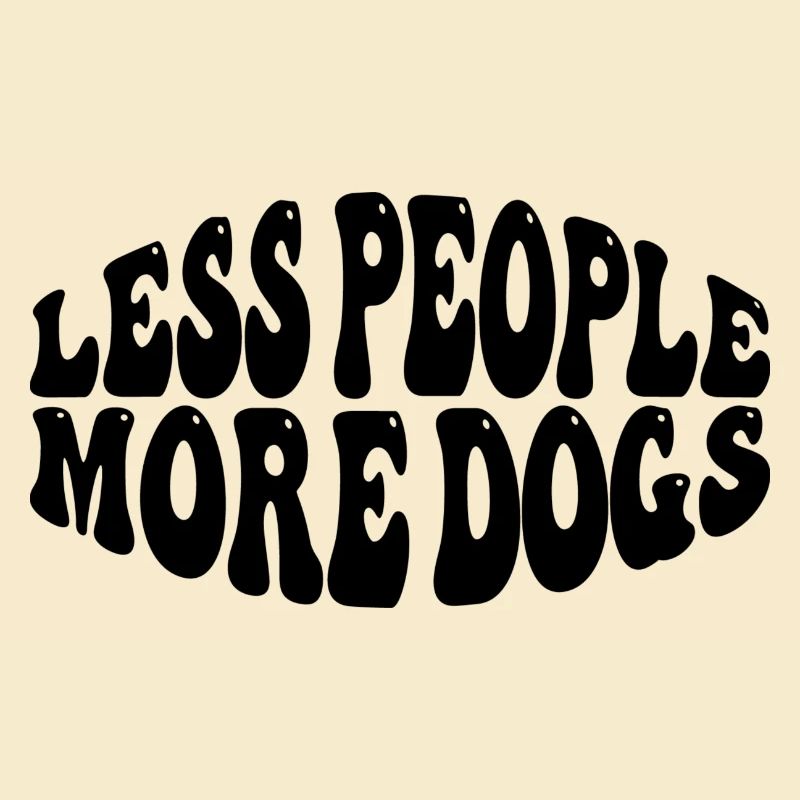 Moins de gens Plus de chiens