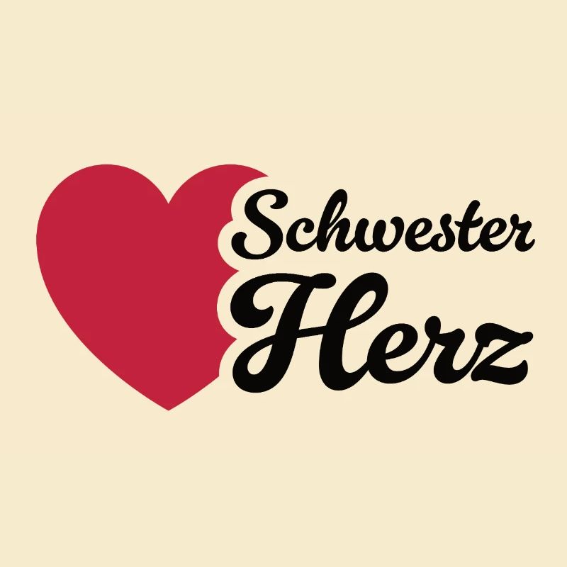Conception de sœur de cœur avec amour