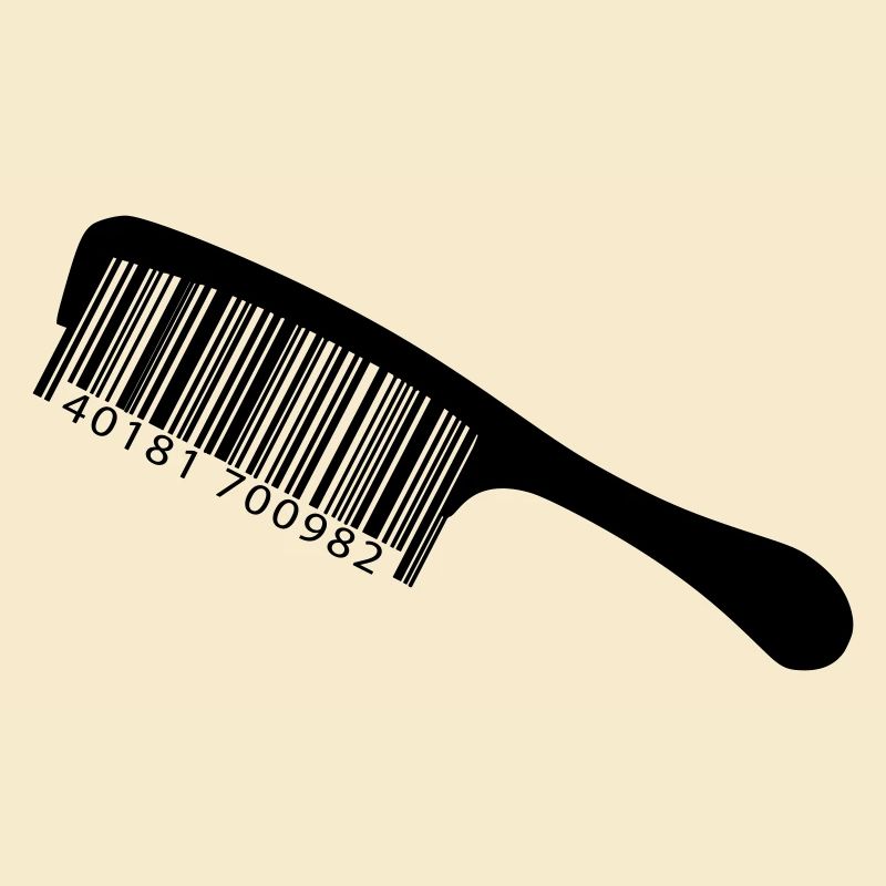 Illustration comb with barcode