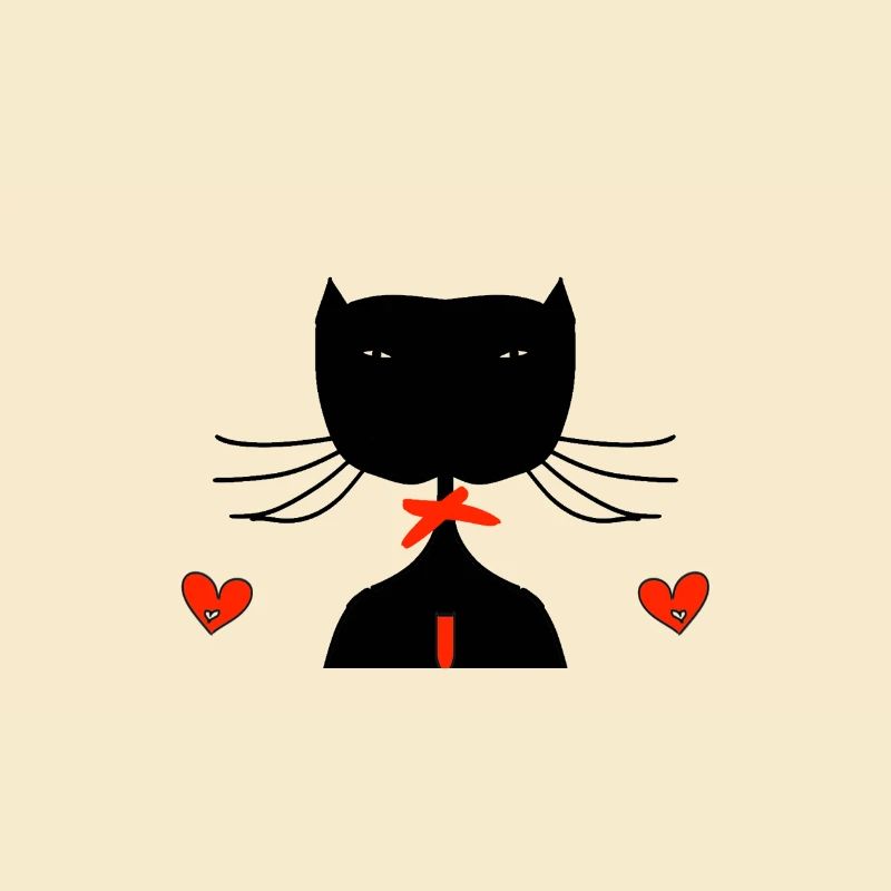 schwarze katze