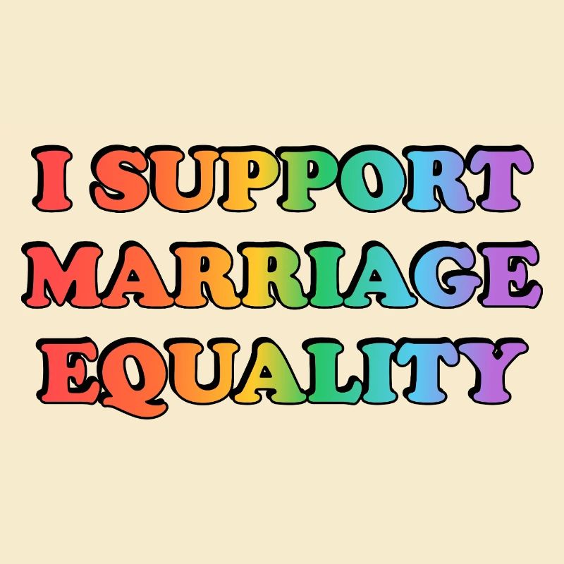 Support Marriage Equality Rainbow Colours