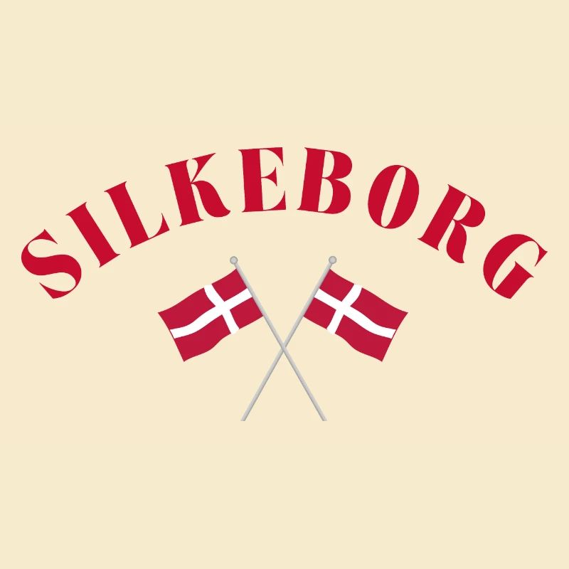 Silkeborg Danemark Drapeaux Design