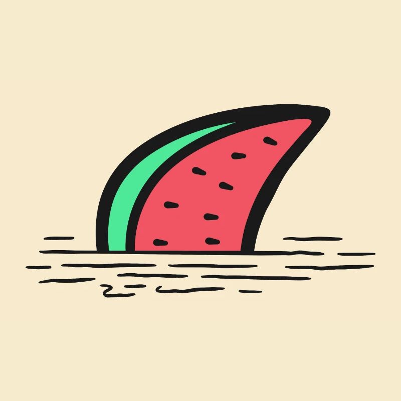 Aileron de requin pastèque