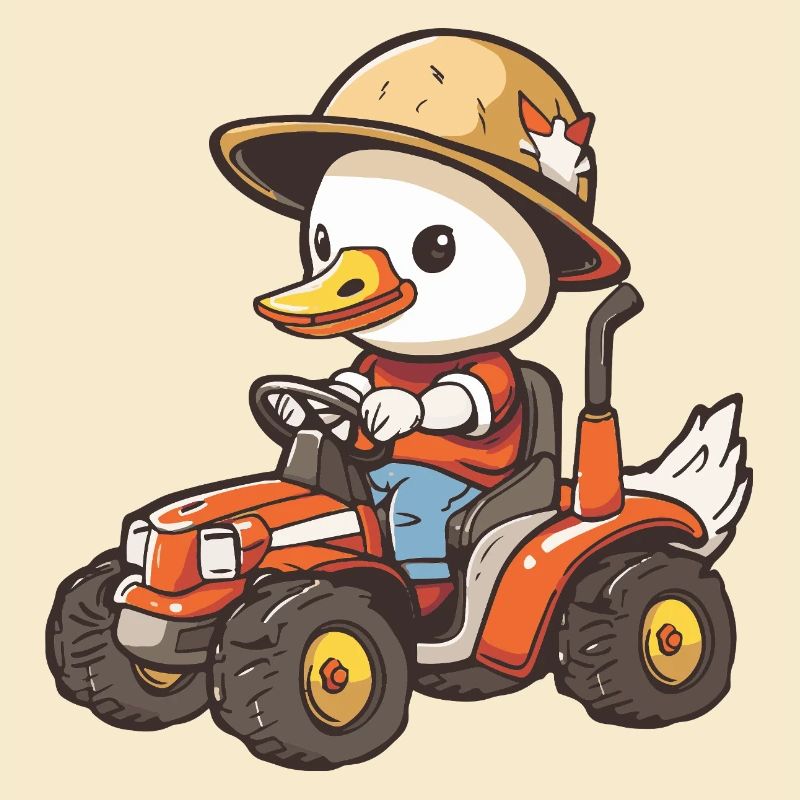 Goose Tractor Farmer