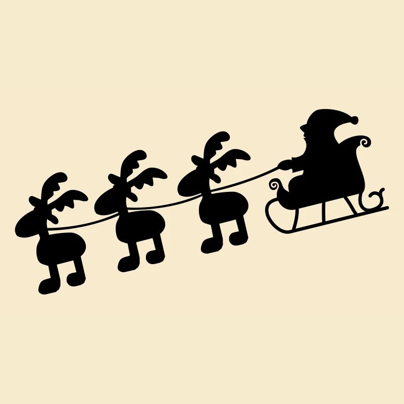 Weihnachtsmann mit Schlitten