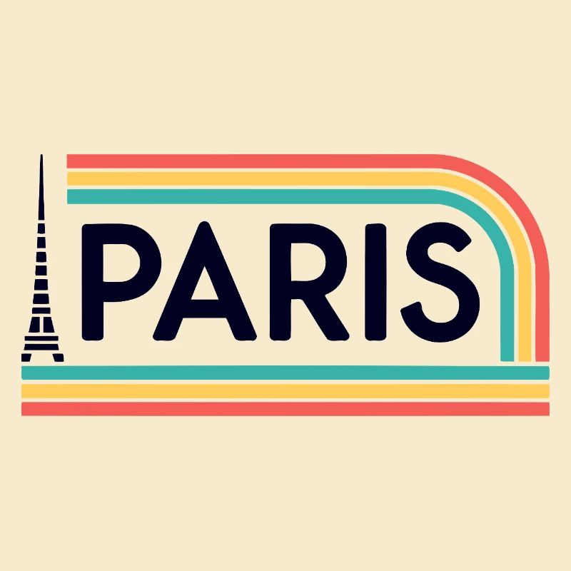 Paris Rainbow Retro