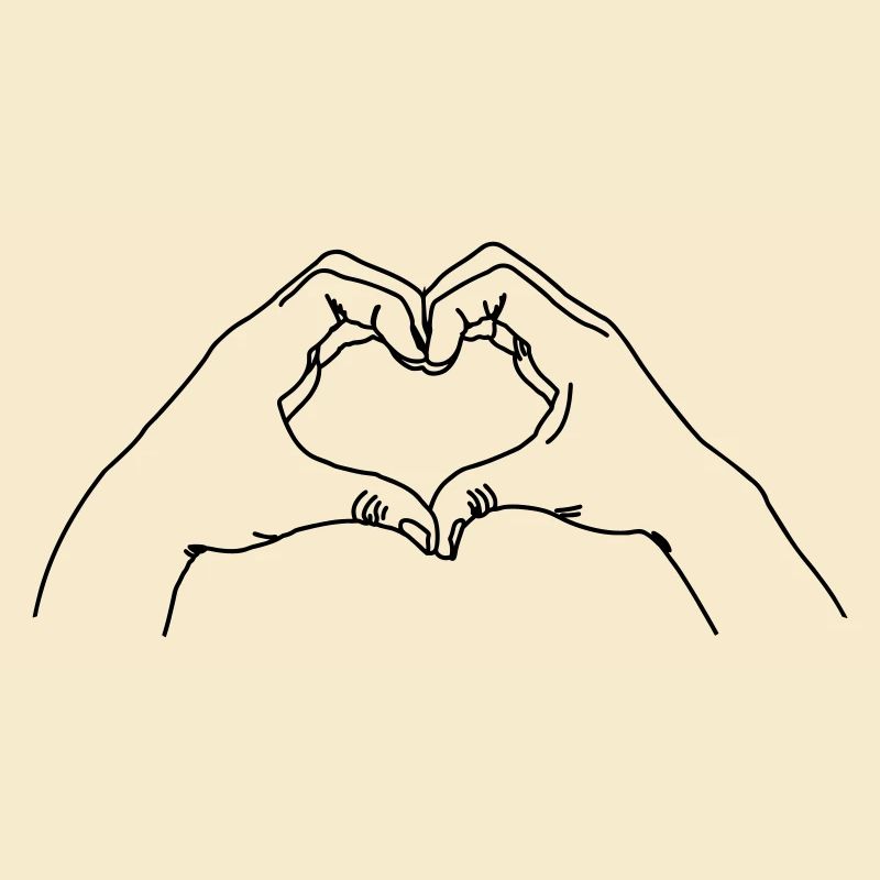 Geste de la main AMOUR