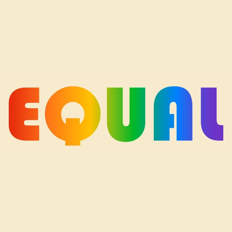 EQUAL RAINBOW TEXT