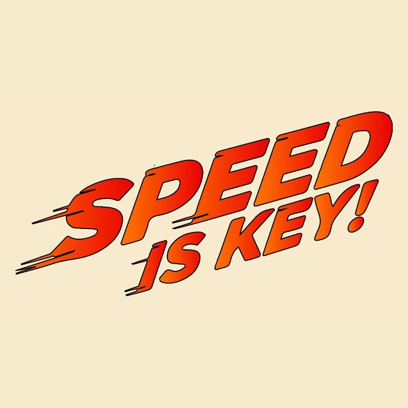 Speed Is Key Retro Racing Tee