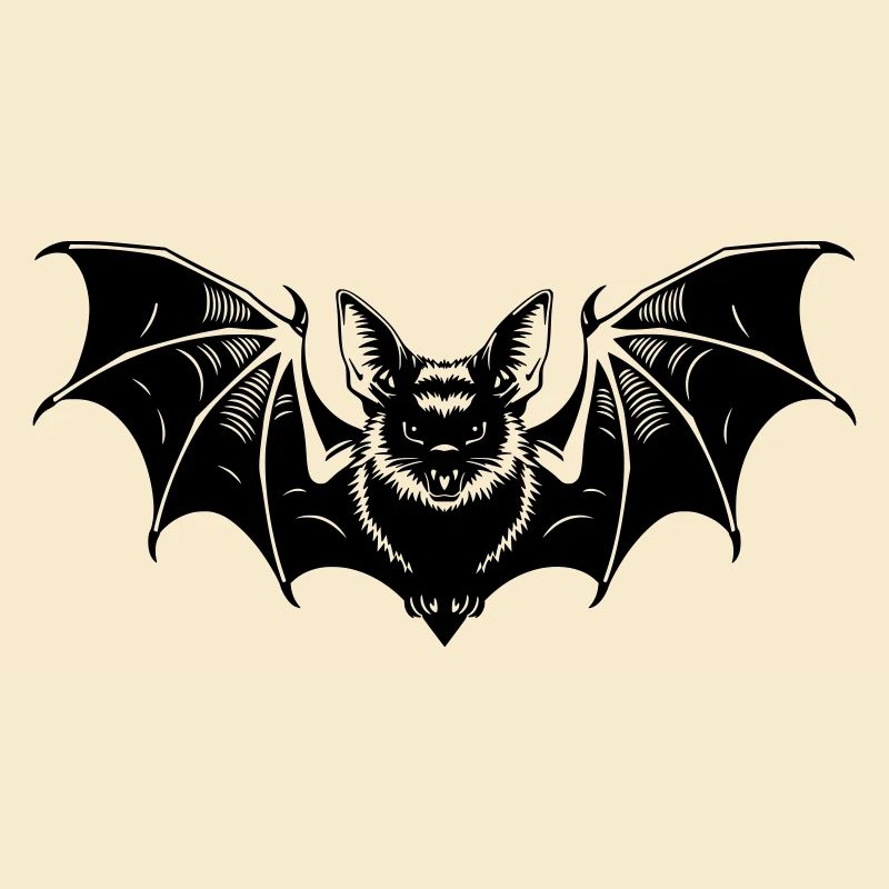 Bat Gothic Illustration