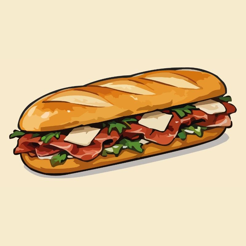 Crispy Hot Dog Comic Style