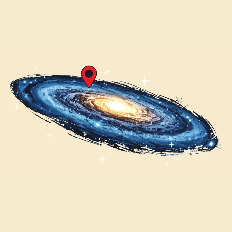 Séquence de localisation de la Voie lactée dans la galaxie spatiale