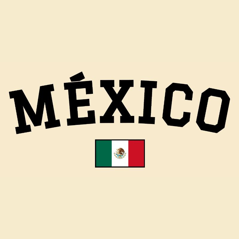 Mexico Flag Design Black