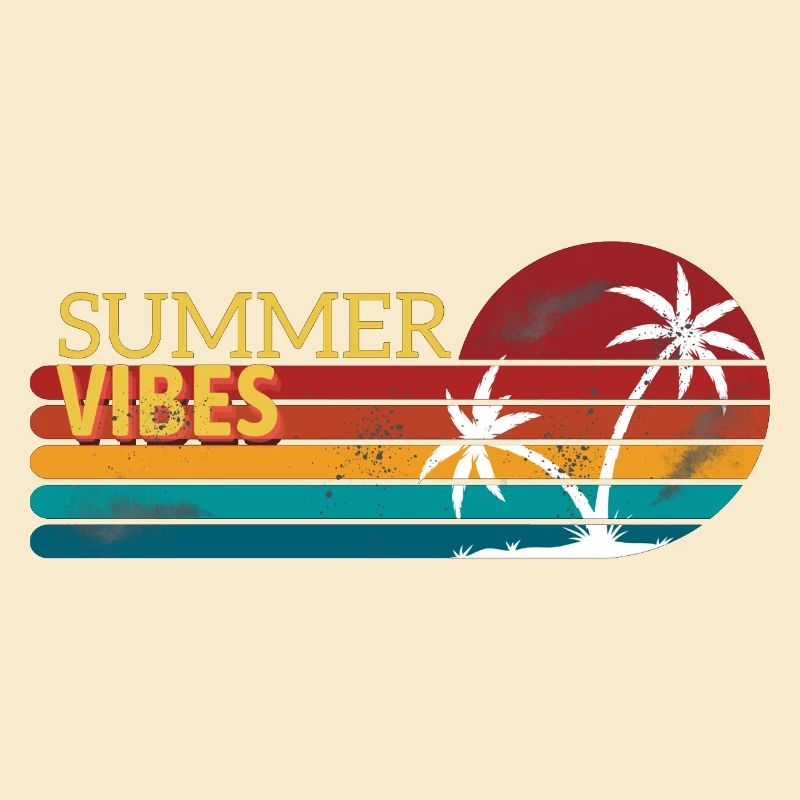 Vintage Summer Sunsets Design