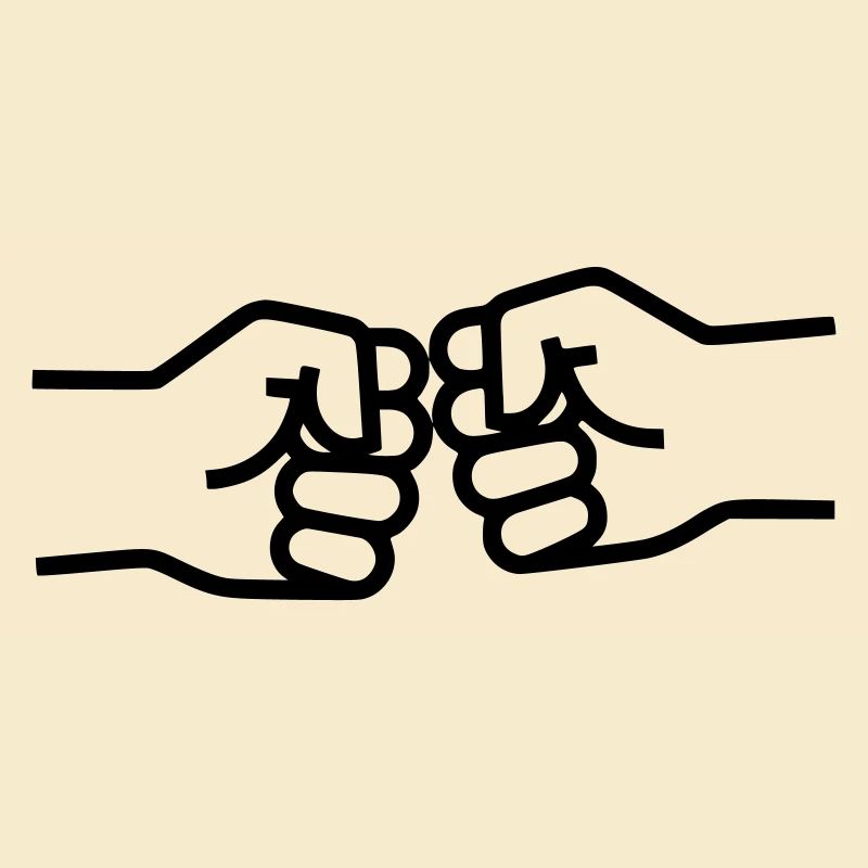 Fist Bump Faustgruß Beste Freunde Vektor