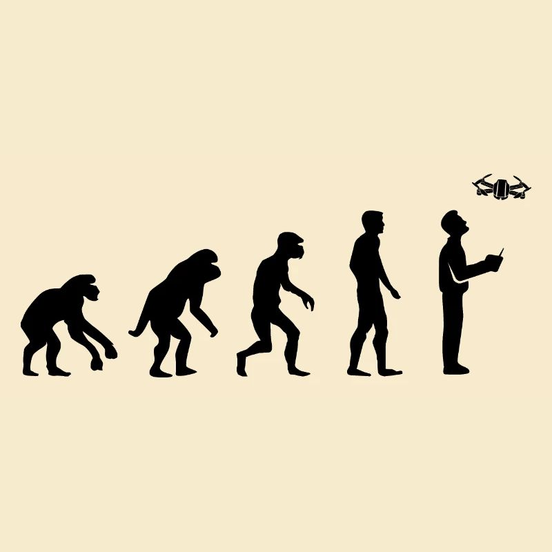 Drone Pilot Evolution Development Funny Design
