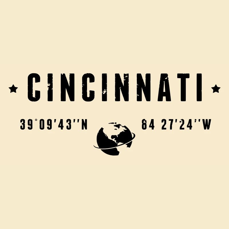 Cincinnati Ohio Coordinates Gps Globe