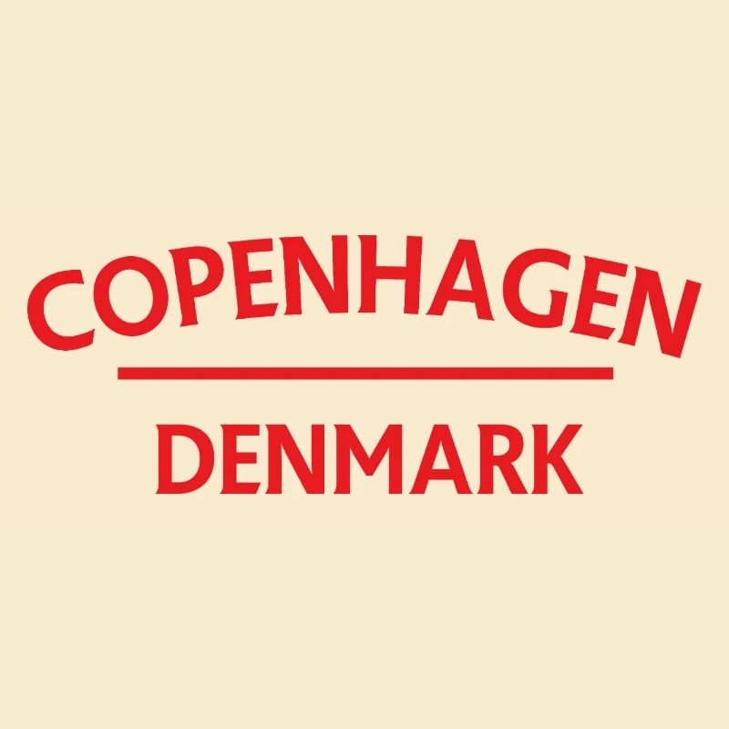 Copenhague – Danemark Textdesign