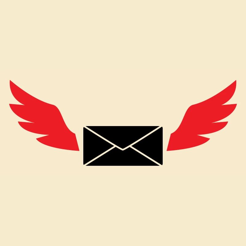 Courrier express enveloppe ailée poste