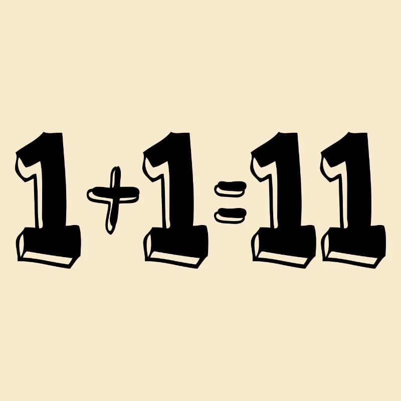 1 plus 1 égal 11