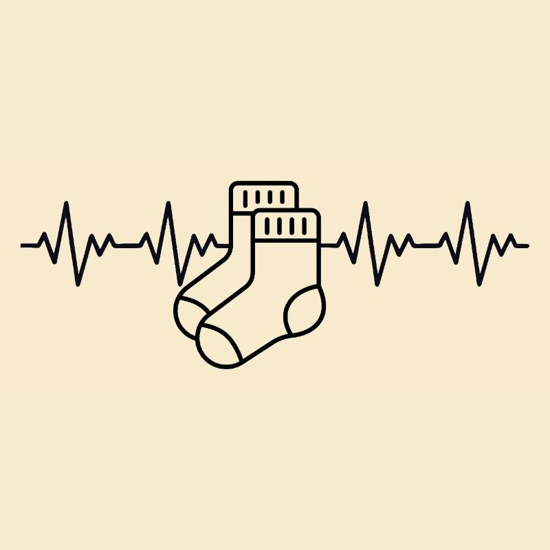 Aargauer White Socks Aargau ECG Heartbeat