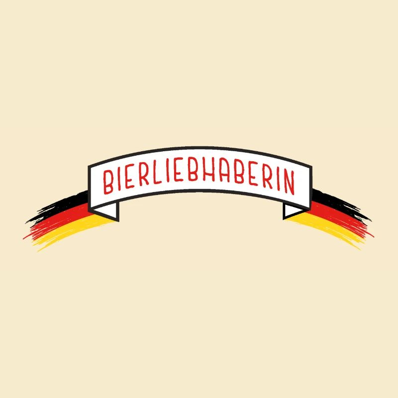 Bierliebhaberin mit DE-Flagge