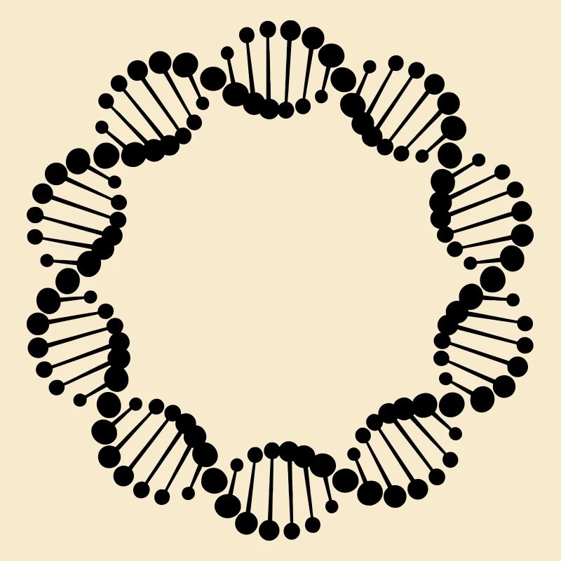 DNA-Strang im Kreis