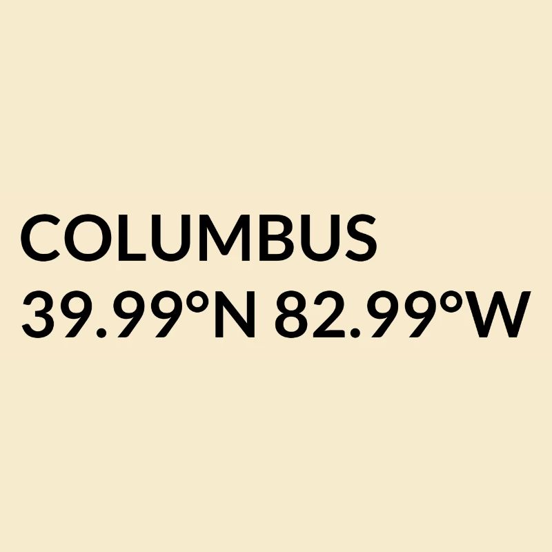 Columbus, Ohio, USA Coordinates