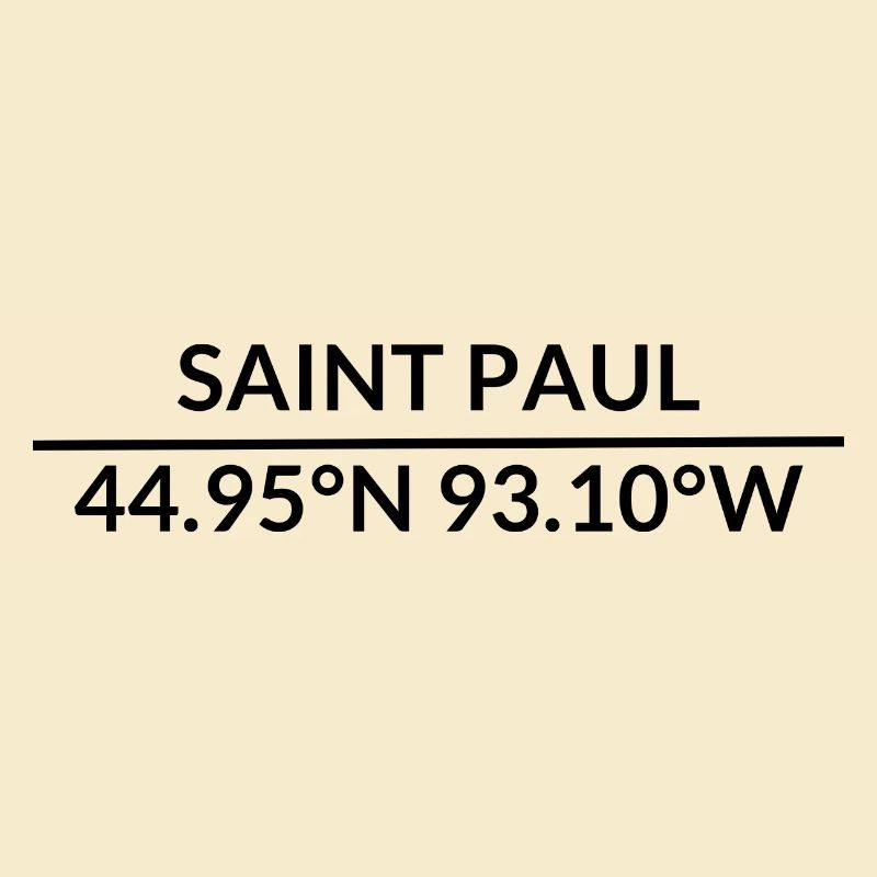 Saint Paul, Minnesota, USA Coordinates