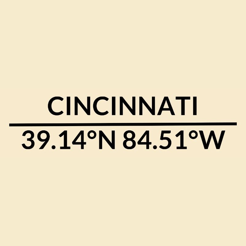 Cincinnati, Ohio, USA Coordinates