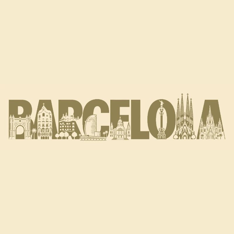 Barcelone Espagne Catalogne Silhouette
