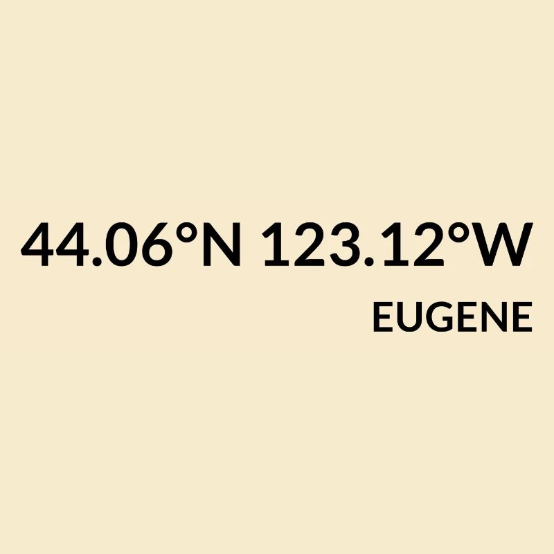Eugene, Oregon, USA Coordinates